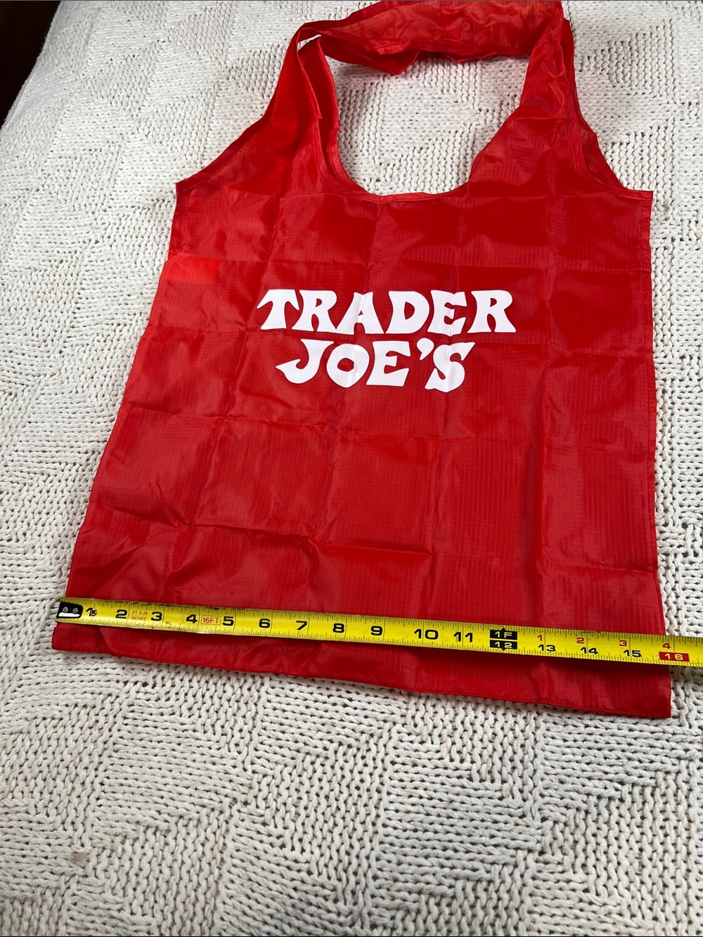Trader Joe’s Canvas Micro Tote W/ Grocery Bag - Picture 5 of 6